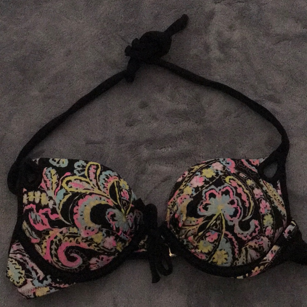 Victorias secret black bikini top 32b